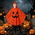 thumbnail image 2 of Bainana Halloween Kids Onesie Cosplay Romper Ghost Robe Outfits Cozy Long Sleeve Hooded Face Print Robe Boys And Girls Trick-Or-Treating Clothes, 2 of 7