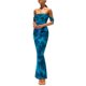 thumbnail image 1 of Vestido PRETTYGARDEN Floral de Verano 2025 con Hombros Descubiertos XL, 1 of 5