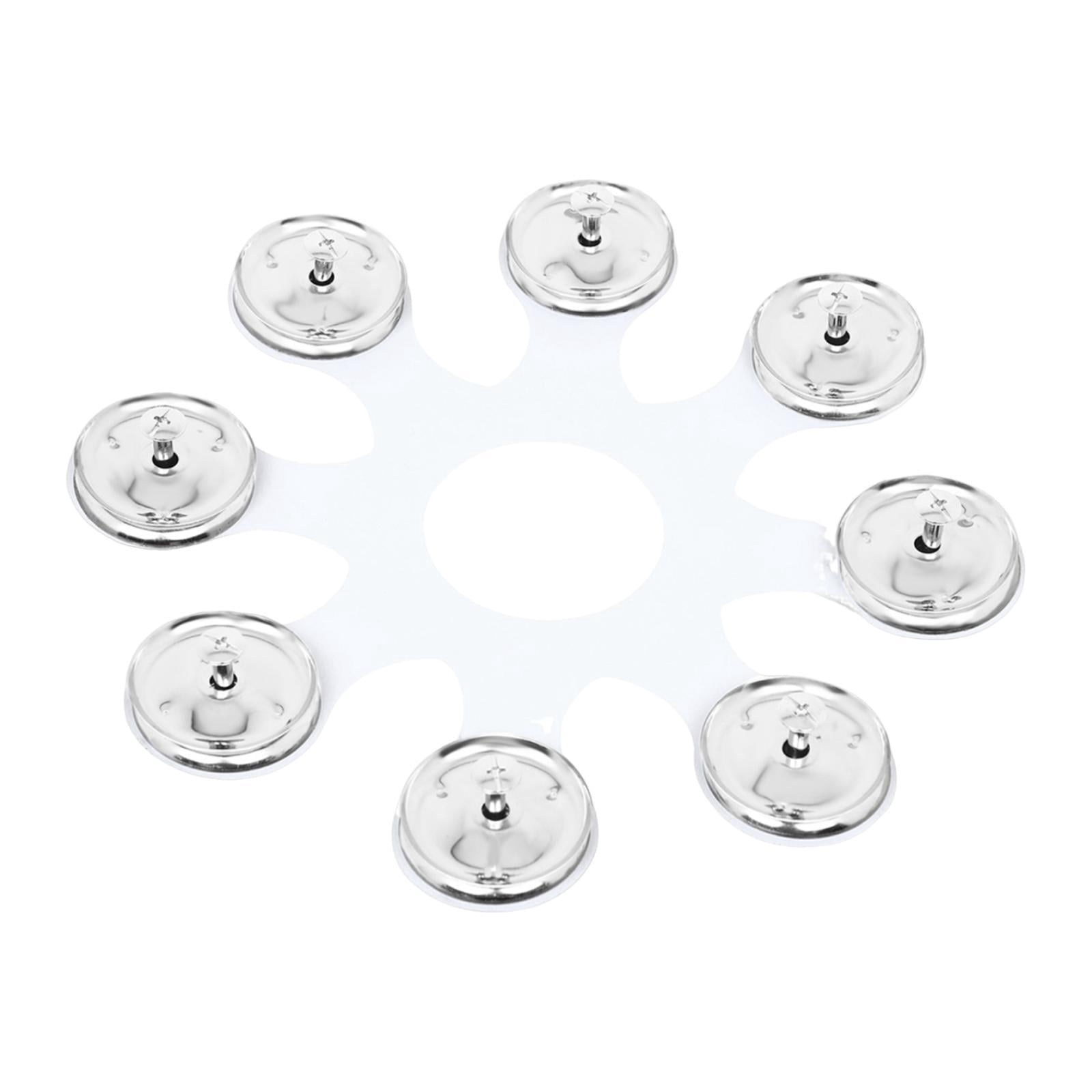 JWQFBC Hi Hat Tambourine Gifts Hand Held Percussion for KTV Stage Performance Party
