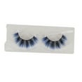 thumbnail image 5 of 5 Pairs of Blue Synthetic False Lashes Strip Silk Eyelashes Natural Looking for Party Costume Supply Suncolor Hair, 5 of 5