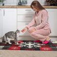 thumbnail image 4 of 2 Pcs Merry Christmas Kitchen Rugs and Mats Set of 2 Gingerbread Man Snowflake Christmas Tree Kitchen Runner Non Skid Rugs for Kitchen Floorfor Farmhouse Door (47x17+30x17 inches), 4 of 7