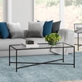 thumbnail image 2 of Evelyn&Zoe Industrial 48" Wide Blackened Bronze Coffee Table, 2 of 7