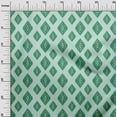 thumbnail image 3 of oneOone Cotton Cambric Green Fabric Asian Ikat Quilting Supplies Print Sewing Fabric By The Yard 42 Inch Wide, 3 of 4