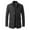 43Black, variant on Men's Winter Jackets Classic Lapel Slim Fit Medium Long Overcoats Single Breasted Casual Windproof Jacket