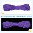 thumbnail image 4 of Uxcell Corde Paracorde Réfléchissante, Corde Paracorde Fluorescente pour Camping Randonnée Pêche Violet 98 Pieds, 4 of 7
