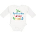 thumbnail image 3 of Inktastic My Great Grandpa Loves Me Boys or Girls Long Sleeve Baby Bodysuit, 3 of 5