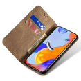 thumbnail image 2 of For Xiaomi Redmi Note 14S Case Jeans Cloth Texture Anti-Scratch Leather Stand Phone Cover - Coffee, 2 of 5