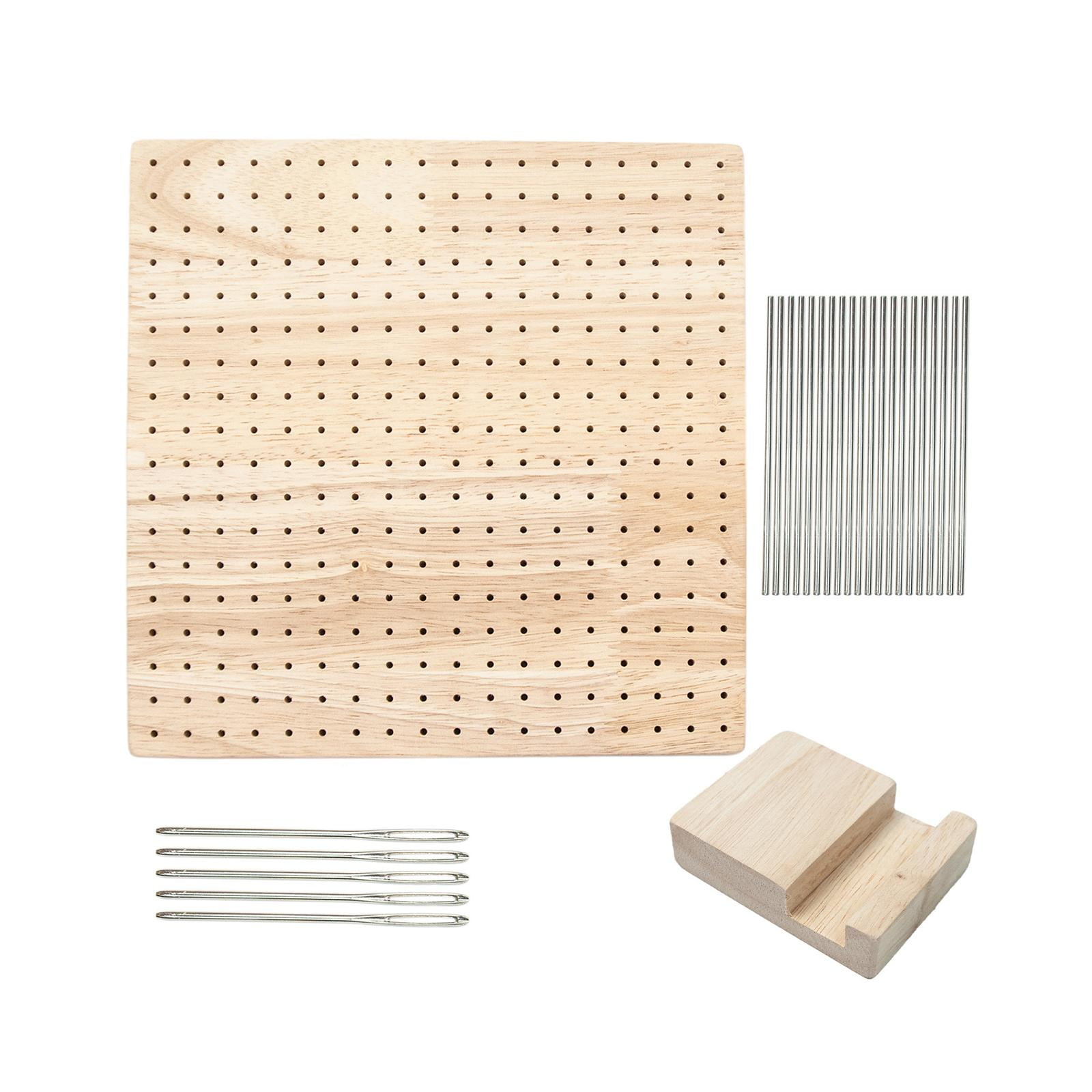 Blocking Board Blocking Mats with 20 Pin Wooden Smooth Sturdy Gifts Accessories for Embroidering Craft Weave Knitting Crochet DIY Beginners