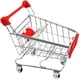 thumbnail image 1 of Mini carrito de la compra con asiento para niños abatible y ruedas rodantes, ideal para la cocina de la oficina o el hogar en general, rojo, 2 uds. LingWen 8390611481711, 1 of 1