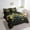Black Yellow Green, variant on Orange Lattice Queen Size Comforter Set - Bedding Set Queen 7 Pieces,Farmhouse Geometric Grid Bed in a Bag Buffalo Plaid Geometry Bed Set with Comforter,Sheets,Pillowcases & Shams