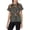 Vintage Feather, variant on Women's All-Over Print Tee Shirts Short Sleeve Casual Vintage Dried Wildflower Graphic Crewneck Summer Tops