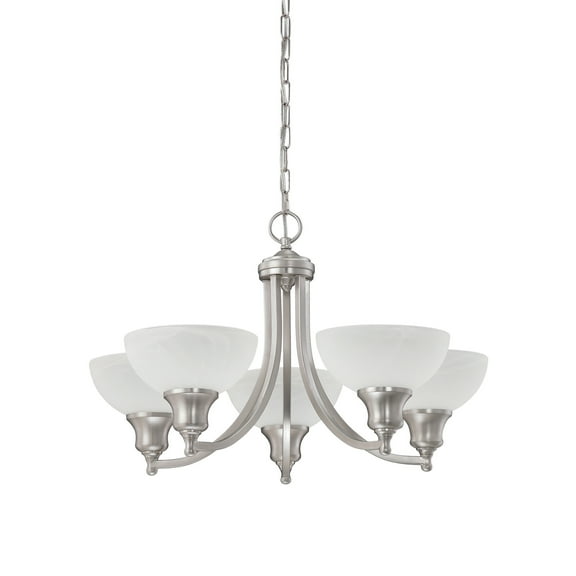 Luminance F5455-53 , 5-Light Chandelier-Satin Nickel