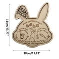 thumbnail image 4 of AYktou Easter Plates-Cute Bunny Face Shaped Wooden Platter Easter Dinnerware,Reusable Bunny Tray Candy Dishes Food Tray,Funny Easter Party Decorations Bunny Decor, 4 of 8