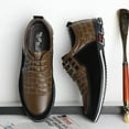 thumbnail image 3 of Zapatos de verano para hombre, zapatos para hombre, transpirables, estilo coreano, zapatos casuales de cuero para negocios, zapatos deportivos de gran tamaño que combinan con todo, 3 of 6