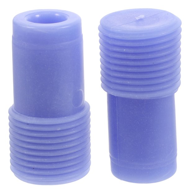 Houderco 2Ud Adaptador Azul Para Mango Con Rosca Fácil Instalación Para Extensiones De Escoba