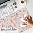 thumbnail image 4 of Long Mouse Pads for Desk,Rainbow Princess Castle Pattern Desk Mats on Top Of Desks, Desk Mouse Pad Extra Large with 3mm Non-Slip Base and Stitched Edge for Gaming,Office,Work,Home 35.4"x15.7", 4 of 6