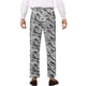 thumbnail image 3 of Pantalones impresos INSPIRE CHIC para hombre, pantalones rectos con estampado de leopardo, 34, negro y blanco, 3 of 5