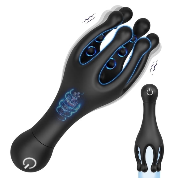 Birdsexy 10 Speed Vibrating Penis Vibrator Men Toys, Male Massager Trainer (Black)