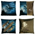 thumbnail image 1 of EREHome Dragon Man First Meet Pillow Case Home Decor Cushion Cover 16x16 Inch, 1 of 2