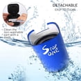 thumbnail image 3 of STOP ONE Car Ashtray, Portable Ashtray, CA-521 Auto Ash Tray with Lid and Led, Blue, 3 of 6