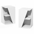 thumbnail image 7 of Furinno ECON Stackable 2-in-1 Bookshelf 4-Tier Corner Bookcase White, 7 of 7
