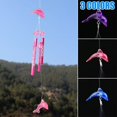 thumbnail image 7 of Creative Metal Tube Dolphin Wind Chime Home Garden Ornament Pendant Decoration, 7 of 7