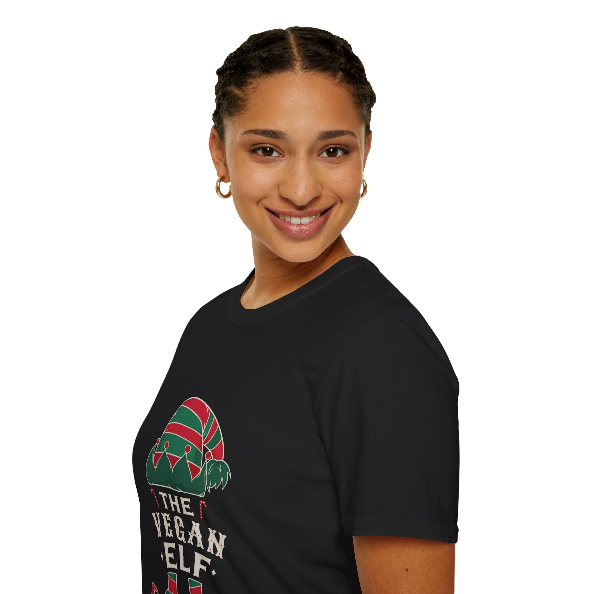 Vegan Elf Hat Boots Candy Cane Men Women Apparel
