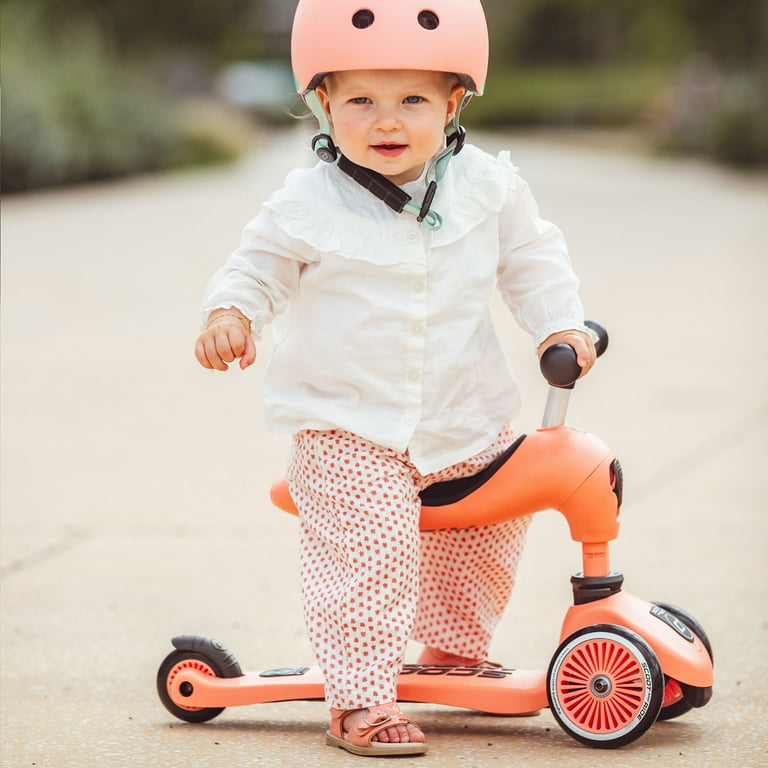【屋外未使用】SCOOT AND RIDE ピーチ Open Box Scoot & Ride 2-in-1 Ride-On & Stand Kids Scooter