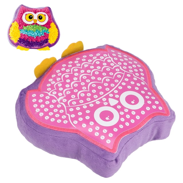 Almohada de animales Diy para manualidadas de Felpa, colores brillantes seguros y confiables, divertidos juguetes de almohada de animales de descompresión para niños