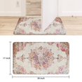 thumbnail image 6 of Retro Door Mat, 17 X 30 Inch Boho Pink Carpet Welcome Doormat Decorative Home Floor Mat, Non Slip Rubber Back and Strong Water Absorption for Outdoor Indoor Entrance Decor, 6 of 6