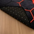 thumbnail image 5 of NTBED Game Console Area Rug for Bedroom Sofa Playroom Gaming Geometric Bedside Rugs Gamer Decorative Floor Mat Carpet (3x5 Feet, Red), 5 of 6