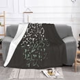 thumbnail image 2 of XMXT Flannel Throw Blanket for Couch, Warm Creative Alphabet Design Bed Sofa Decor Blankets for Home Bedroom, 60 x 50 inches, 2 of 8