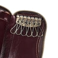 thumbnail image 3 of Genuine Leather Key Bag with Zipper Closure Durable and Soft, 6 Key Hooks, 2 Card Slots, Ideal for Daily Use, 3 of 5