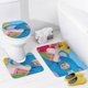 thumbnail image 4 of Club de la mamá ganso-theme 4-Piece Shower Curtain Set with Rugs, Waterproof Bathroom Decor Set Includes Bath Mat, U-Shaped Rug, Toilet Lid Cover and Curtain with Hooks, 4 of 6