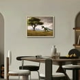 thumbnail image 2 of Nawypu Dinosaur in grass Canvas Wall Art Print, Dinosaur Artwork, 2 of 4