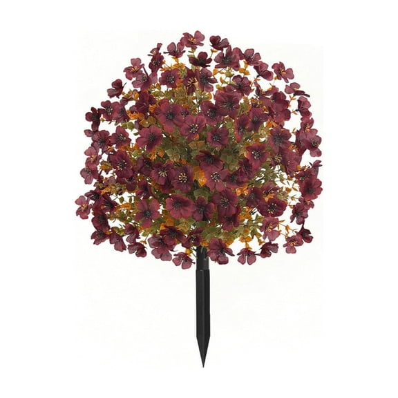 Artificial Flowers for Outdoors Fake Flowers Fake Plants Faux Outdoor Plants with Planters Fall Color Schemes Garden Decor Home Decor Uv Resistant for Patio Balcony Yard 22 Inch Maintenance