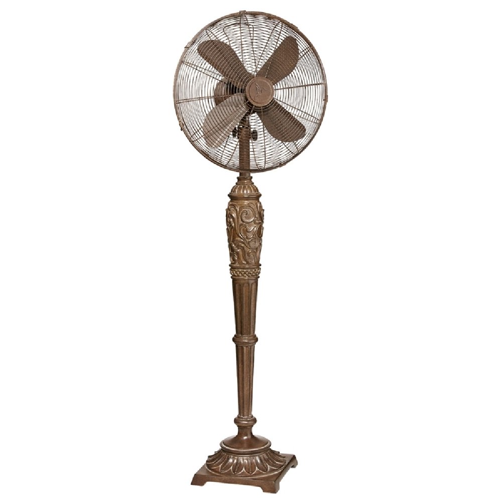 56.5" Brown Contemporary Cantalonia Standing Floor Fan