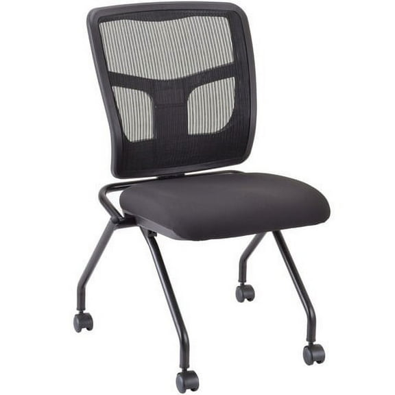 Lorell, Nesting Chair, 2 / Carton, Black