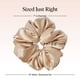 thumbnail image 2 of Kitsch Satin Scrunchies For Women - Softer Than Silk Scrunchies, No Crease Hair Ties, Soft Hair Accessories - Perfect For Day And Night Hairstyles | Ideal Gifts for Women - 1pc, Champagne, 2 of 4