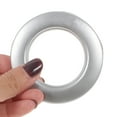 thumbnail image 6 of HONMEET Curtain Eyelet Rings Silver Plastic Lightweight Easy Snap Together 75Pcs, 6 of 6