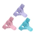 thumbnail image 2 of 3 portalápices con clip de acero inoxidable, suministros de oficina, clips de fijación multiusos para bolígrafos, triple orificio para negocios., 2 of 8