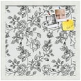 thumbnail image 2 of PinPix 16x16 Custom Cork Bulletin Board Black Floral Rose Poster Board Has a Fabric Style Canvas Finish, Framed in Black Floral Rose, by ArtToFrames (PinPix-164), 2 of 6
