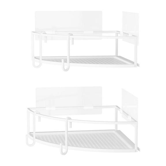 Umbra Cubiko Corner Shower Bins Set of 2 White