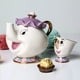 thumbnail image 2 of Tetera de Disney con bonitos dibujos de La Bella y La Bestia, tazas de café, taza de Sra. Potts y Chip, teteras, un juego de té, envío directo, Gif de escritorio, 2 of 4