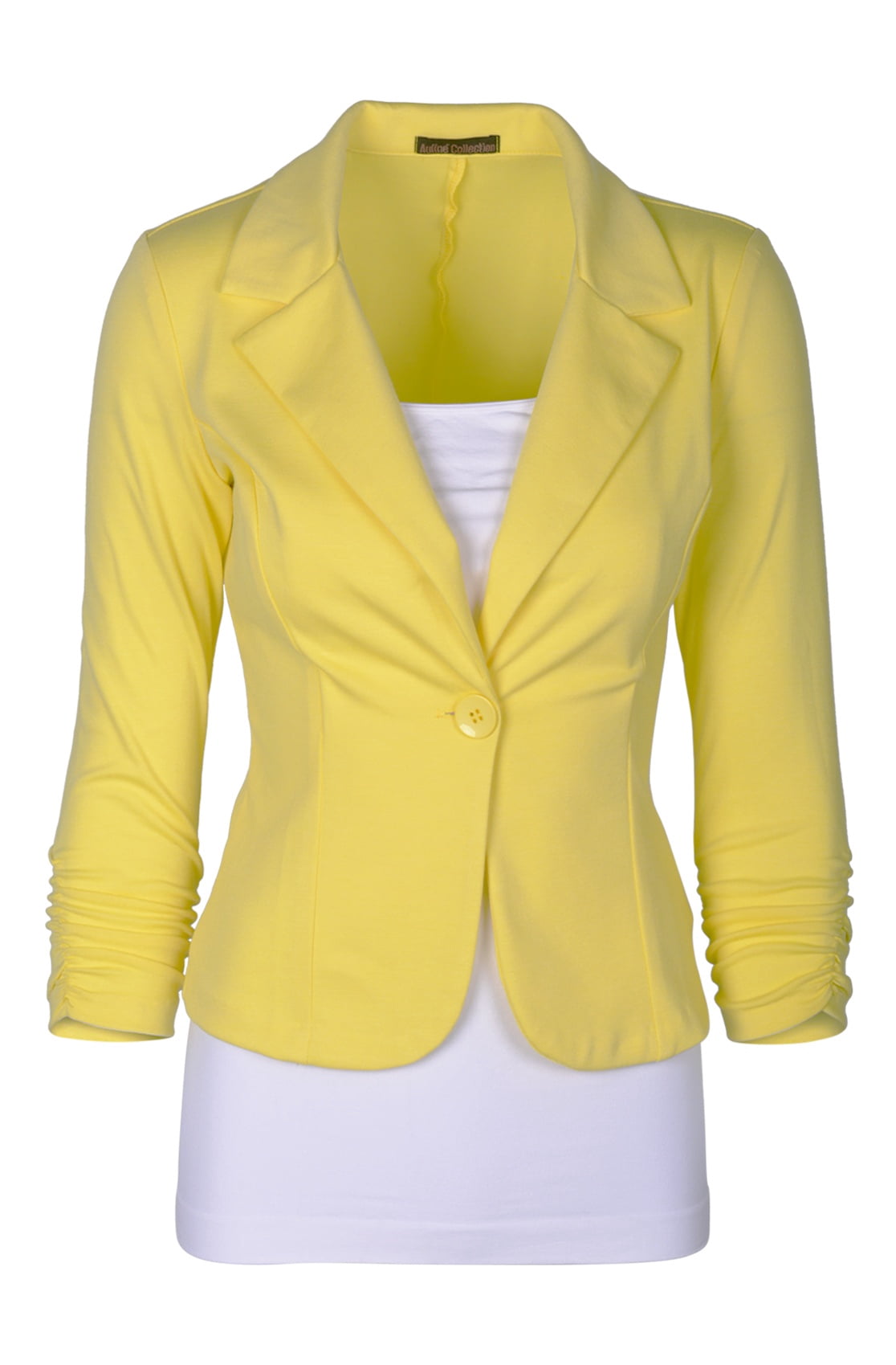 Auliné Collection Women's Casual Work Solid Color Knit Blazer