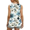 thumbnail image 6 of Women Workout Tops Blouses & Button-Down Shirts Petite Short Sleeve Shirts for Women Trendy, 6 of 7