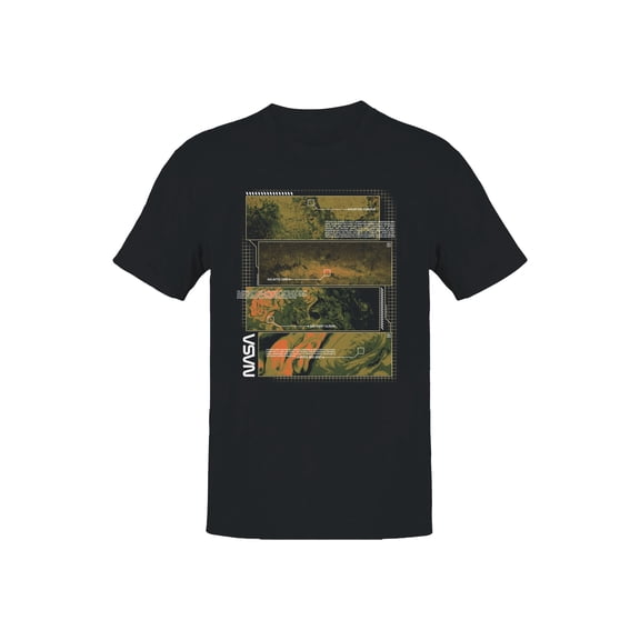 Officially Licensed Nasa Space Textures: Mars & Jupiter Men's T-shirt