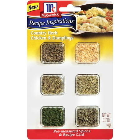 McCormick Recipe Inspirations Country Herb Chicken & Dumplings Pre-Measured Spices & Recipe Card , 0.17 oz