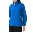 thumbnail image 2 of jsaierl Women's Jacket Waterproof Utility Outdoor Travel Windbreaker Fall Lightweight Jacket Long Sleeve Full Zip Trench Coat, 2 of 9