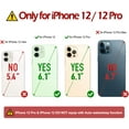 thumbnail image 2 of iPhone 12 Case, iPhone 12 Pro Wallet Case with Credit Card Holder Viewing Stand Function TPU Inner Shockproof Folio Flip Cover Case Compatible with iPhone 12/12 Pro 5G 6.1 inch - Wine Red, 2 of 8